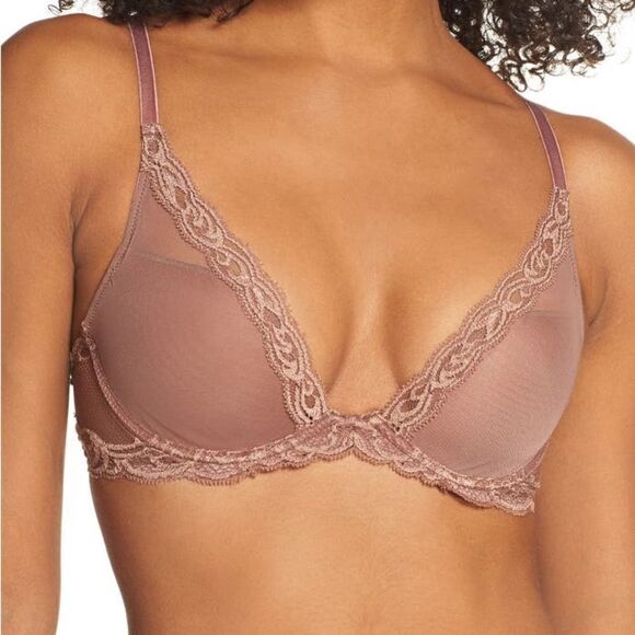Natori Feathers Underwire Contour Bra 30 C - Picture 1 of 7